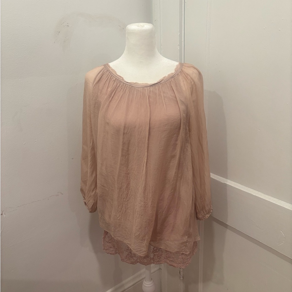 100% Silk Blouse Made in Italy